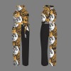 gold and black tie jumpsuit Custom Individualized Women's Sleeveless Halterneck Tie Waist Jumpsuit