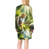 M3824 Casual Long-Sleeved Dress