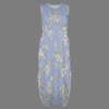 Sundress Maxi Dress Custom Specialized Women's Round Neck Sundress Pocket Maxi Dress