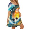 M3819 Square-Neck Pleated Dress
