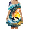 M3819 Square-Neck Pleated Dress