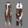 20220531_172329002 Custom Individualized Women's Sleeveless Halterneck Tie Waist Jumpsuit