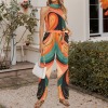 Carnival Custom Individualized Women's Sleeveless Halterneck Tie Waist Jumpsuit