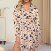 Women's Halloween Theme Pajama Robe Cami Sets Custom Personalized Women's Pajama Robe Cami Sets