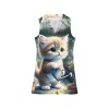 M3798 Sleeveless Collared Dress