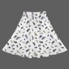 Women's Feather Print Elastic Waist Pocket Maxi Skirt Custom Personalized Women's Elastic Waist Pocket Maxi Skirt