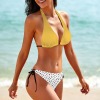 Women's Polka Dot Halterneck String Bikini Set Custom Specialized Halterneck String Bikini Set