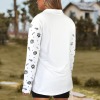 Women's Cartoon Cat Lapel Half Zip Long Sleeve T-Shirt Custom Personalized Women's Lapel Half Zip Long Sleeve T-Shirt