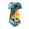 M3785 Short-Sleeved Fitted Dress